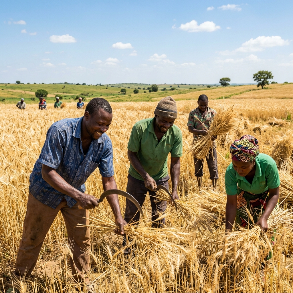 Farmers in the field
